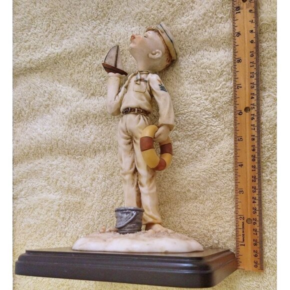 Figurine Boy Sailor Beachcombers Int'l 1999 Whimsical Vintage Resin Statue Art - Picture 14 of 15
